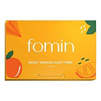 Fomin Paper Soap Sheets For Hand Washing 100 Sheets Orange Portable Travel Soap Sheets Dissolvable Camping Mini Soap Por