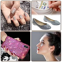 Nail Art Rhinestones Nail Gems And Rhinestones Kit With Wax Pencil 1000 Pcs Flatback Rhinestones For Nails Decorations Crafts