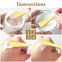 Sibba 3 Pieces Facial Massage Spatula Sticks Mini Skincare Tiny Spoons Face Eye Cream Lotion Makeup Applicator Tools Brush Set R