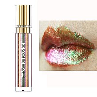 Maydear Chameleon Lipstick High Pigmented Green Lipstick For Women Metallic Shine Lip Gloss Fullcoverage Multichrome Lipstick