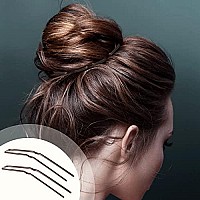 Mtlee 24 Pcs U Shaped Hair Pins Ballet Bobby Pins U Pin Hair Styling Pins For Updo With Storage Box Metal U Bun Hair Forks For