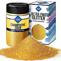 Gold Glitter, YGDZ Gold Fine Glitter for Crafts, 140G /4.93OZ Body Glitter, Christmas Glitter, Festival Glitter, Nail Glitter, Craft Glitter for Resin Arts Tumbler, Christmas Decor