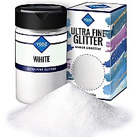 White Glitter, YGDZ Fine White Glitter, 140G 4.93OZ Snow Glitter, Christmas Glitter, Crafts Glitter, Clear Glitter, Extra Fine Glitter for Crafts, Resin Arts Tumbler, Glitter Flakes for Festival