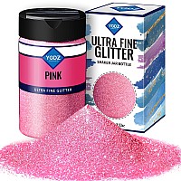 Fine Glitter, YGDZ 140G 4.93OZ Glitter Powder for Tumblers Resin Crafts, Cosmetic Nail Face Body Painting Hair Glitter, Pink