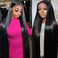 Armodeo 13X4 Lace Front Wigs Human Hair Pre Plucked Straight Lace Front Wigs Human Hair 150 Density Frontal Glueless Wigs Human