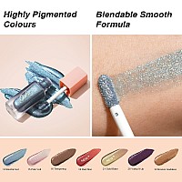 Oulac Liquid Glitter Eyeshadow Liquid Eyeshadow Metallic Eyeshadow Golden Liquid Eyeliner Shimmer Eye Noncreasing Lightweight