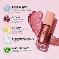 Oulac Liquid Glitter Eyeshadow Liquid Eyeshadow Metallic Eyeshadow Golden Liquid Eyeliner Shimmer Eye Noncreasing Lightweight