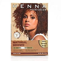 Henna Hair Color 30 Minute Enriched With Herbs Semi Permanent Powder Harsh Chemical Free For Men And Women Natural Brown Hair