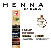 Henna Hair Color 30 Minute Enriched With Herbs Semi Permanent Powder Harsh Chemical Free For Men And Women Natural Brown Hair