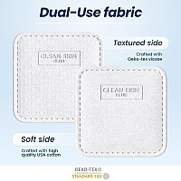 Clean Skin Club Clean Pads 2.0 [NEW & IMPROVED EDGES] Guaranteed Not to Shed & Tear Face Pads, Unique Triple Layers, Textured & Ultra Soft Side, Organic Disposable Cotton, Pair with Makeup Remover