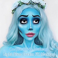 Go Ho Makeup Sky Blue Creamblendable Stick Body Paint Professional Sfx Makeupsafe Facepaint Noselip Smacking For Halloween