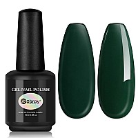 Mobray Gel Nail Polish Drak Green Gel Polish 15Ml Pink Color Gel 05Oz Soak Off U V Led Gel Nail Varnish Professional Nail Art M