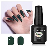 Mobray Gel Nail Polish Drak Green Gel Polish 15Ml Pink Color Gel 05Oz Soak Off U V Led Gel Nail Varnish Professional Nail Art M