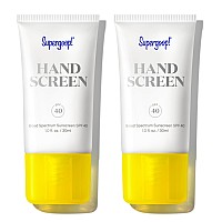 Supergoop Handscreen Spf 40 Pack Of 2 1 Fl Oz Preventative Hand Cream For Dry Cracked Hands Fastabsorbing Nongreasy F