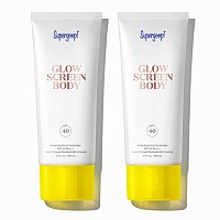 Supergoop Glowscreen Body Spf 40 Pa 34 Fl Oz Pack Of 2 Body Lotion Broad Spectrum Sunscreen With Subtle Shimmer Ad