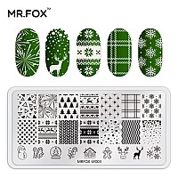 Mrfox Nail Stamping Plate Set 5Pcs Nail Art Stamp Kit Templates For Women With Plenty Of Images