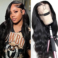 Body Wave Lace Front Wigs Human Hair Pre Plucked 13X4 Hd Transparent Lace Frontal Wig With Baby Hair 180 Density Brazilian Virg