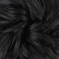 Morica 1Pcs Messy Hair Bun Hair Scrunchies Extension Curly Wavy Messy Synthetic Chignon For Women 1B