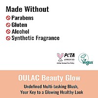 Oulac Matte Blush Makeup Highly Pigmented Cream Blush Natural Matte Glow Shape Highlight Face Crueltyfree Blush With Rose