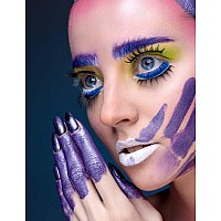 Mysense Dark Purple Face Body Paint Stick Purple Eye Black Stick For Sports Baseball Softball Football Blendable Cream Facepai