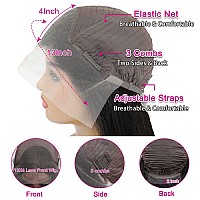 Straight Lace Front Wigs Human Hair 13X4 Hd Transparent Lace Front Human Hair Wigs For Black Women Glueless Brazilian Virgin Hair Lace Frontal Wig 180% Density Pre Plucked With Baby Hair Hairline