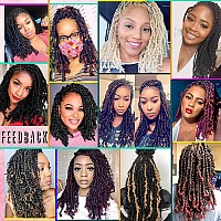 Xtrend 12 Inch 2 Packs Spring Twist Hair For Butterfly Faux Locks Crochet Braiding Hair Synthetic Fluffy Hair Extension For Blac