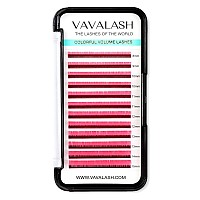 Colored Lash Extensions 007Mm Cc Curl Pink Individual Volume Lashes Extensions 1320 Mix Length Color Eyelash Extensions For Sa