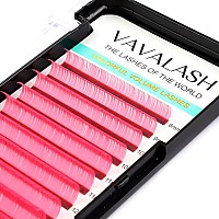 Colored Lash Extensions 007Mm Cc Curl Pink Individual Volume Lashes Extensions 1320 Mix Length Color Eyelash Extensions For Sa