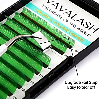 Colored Lash Extensions 007Mm Dd Curl Green Individual Volume Lashes Extensions 1320 Mix Length Color Eyelash Extensions For S