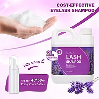 Actrol Eyelash Extension Cleanser Lavender 2L Natural Lash Extension Shampoo Professional Eyelid Foaming Cleanser Paraben Sulf