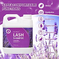 Actrol Eyelash Extension Cleanser Lavender 2L Natural Lash Extension Shampoo Professional Eyelid Foaming Cleanser Paraben Sulf