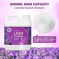 Actrol Eyelash Extension Cleanser Lavender 2L Natural Lash Extension Shampoo Professional Eyelid Foaming Cleanser Paraben Sulf