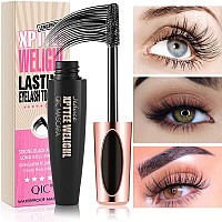 4 Pack 4D Silk Fiber Lash Mascara Extension Voluminous Fiber Mascara Waterproof Smudgeproof Mascara Longlasting No Flaking N