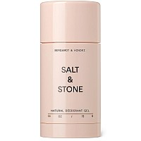 Salt Stone Sensitive Skin Natural Deodorant Duo 2 Pack Santal Vetiver Bergamot Hinoki For Women Men Aluminum Fr