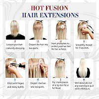 Sunny Hair Flat Tip Human Hair Extensions Blonde Highlight Flat Tips Remy Hair Extensions Pre Bonded Flat Tip Fusion Hair Extens