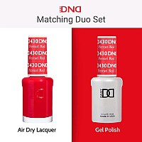 Dnd Gel Polish Set 1 Each Of Red Gel Polish And Red Nail Polish 430 Ferrari Red 05 Fl Oz