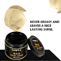 Natural Wave Pomade for Men Strong Hold, Easy Wash 360 Wave Training Hair Cream, Waves Grease for Men Promotes Layered Waves, Moisture, Control and Silky Shine 4oz