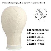 22Inch Wig Head55Inch Mannequin Head Tripod Stand Wig Head Stand With Canvas Block Head For Wig Making Display 22Inch White