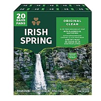 Irish Spring Original Clean Bar Soap For Men 20 Ct