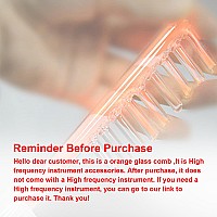 Electrode Wand Glass Tube Red Colour Handheld Spare Parts For Hi Frequency Instrument Elitzia Etjx006As Clear Comb