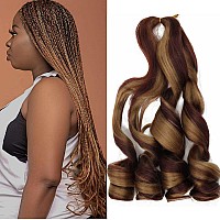 Lmzim French Curl Braiding Hair 22 Inch Bouncy Braiding Hair 9 Pack French Curles Synthetic Hair Extensions French Curly Braidin