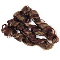 Lmzim French Curl Braiding Hair 22 Inch Bouncy Braiding Hair 9 Pack French Curles Synthetic Hair Extensions French Curly Braidin