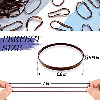 Kanprincess 1000Pcs Brown Mini Rubber Bands Soft Small Hair Ties For Kids Toddlers Girls Elastic Ponytail Accessories No Dama