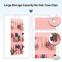 Hanging Hair Claw Clips Holder For Women Claw Hair Clips Storage Organizer For Lady Hair Banana Barrettes And Butterfly Jaw Cl