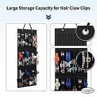 Hanging Hair Claw Clips Holder For Women Claw Hair Clips Storage Organizer For Lady Hair Banana Barrettes And Butterfly Jaw Cl