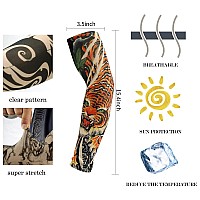 Yariew Tattoo Sleeves For Men 12Pcs Arm Sleeves Fake Tattoos Sleeves To Cover Arms Cooling Sun Protection Sleeves