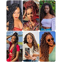 Goddess Faux Locs Crochet Hair 14 Inch 7 Packs Gray Crochet Goddess Locs Pre Looped Faux Locs Crochet Hair For Black Women River