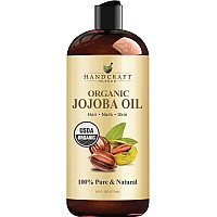 Handcraft Blends Usda Organic Jojoba Oil 16 Fl Oz 100 Pure And Natural Premium Grade Oil For Face Body And Hair Antia