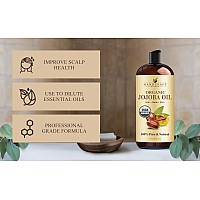 Handcraft Blends Usda Organic Jojoba Oil 16 Fl Oz 100 Pure And Natural Premium Grade Oil For Face Body And Hair Antia