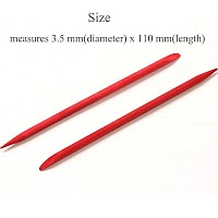 Borogo 100 Pcs Orange Wood Nail Sticks Double Sided Multi Functional Cuticle Pusher Manicure Pedicure Tool For Manicure Pedicure